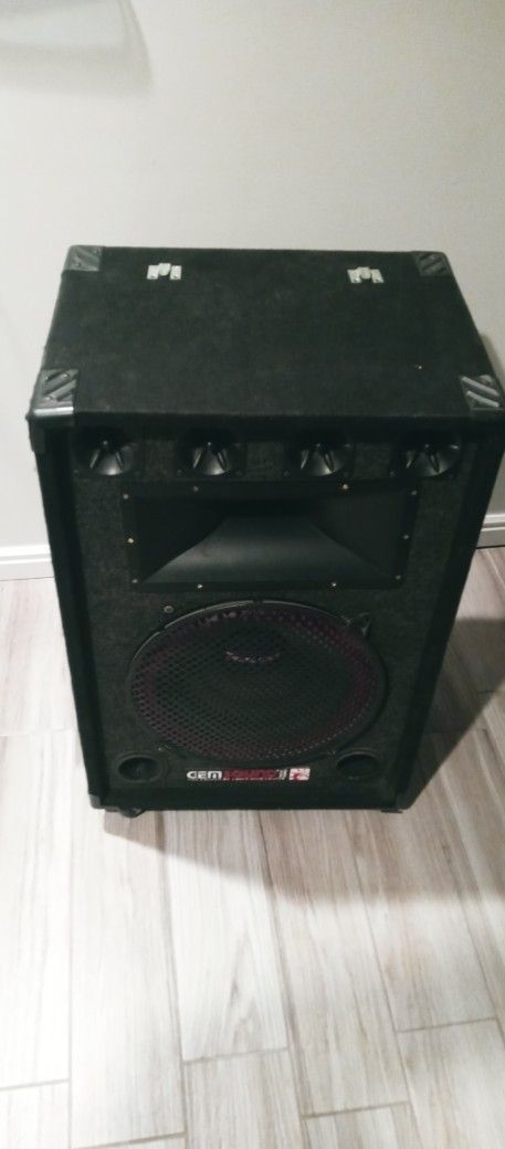 Gemsound TR150 15" 600 Watt 3 Way Passive DJ Speaker