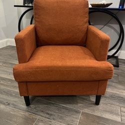Brand New Burnt Orange Reading Chair 