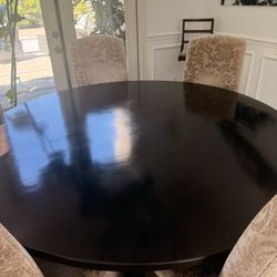 Pottery barn Solid Wood 72 Inch Dining Table And 6 Chairs