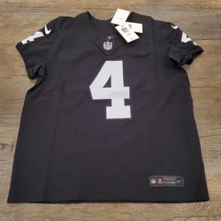 NIKE VAPOR ELITE LAS VEGAS RAIDERS DEREK CARR JERSEY MENS...SZ 52 XL...BNWT