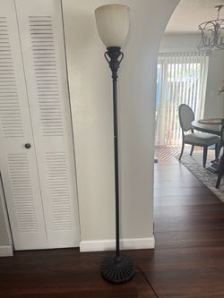 Torchiere Floor Lamp Dark Bronze Finish