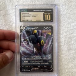 Pokemon Umbreon v pristine 10  new condition