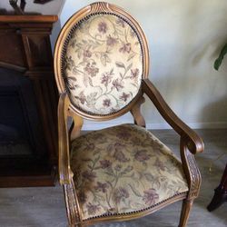 Flower Print Chairs With I braved Wood 