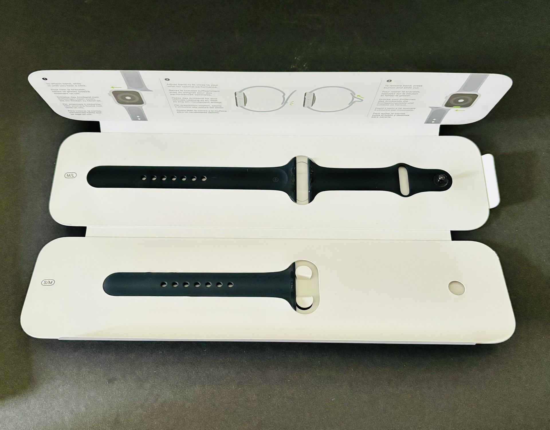 Genuine Apple Watch Band Sport Band S/M M/L Midnight