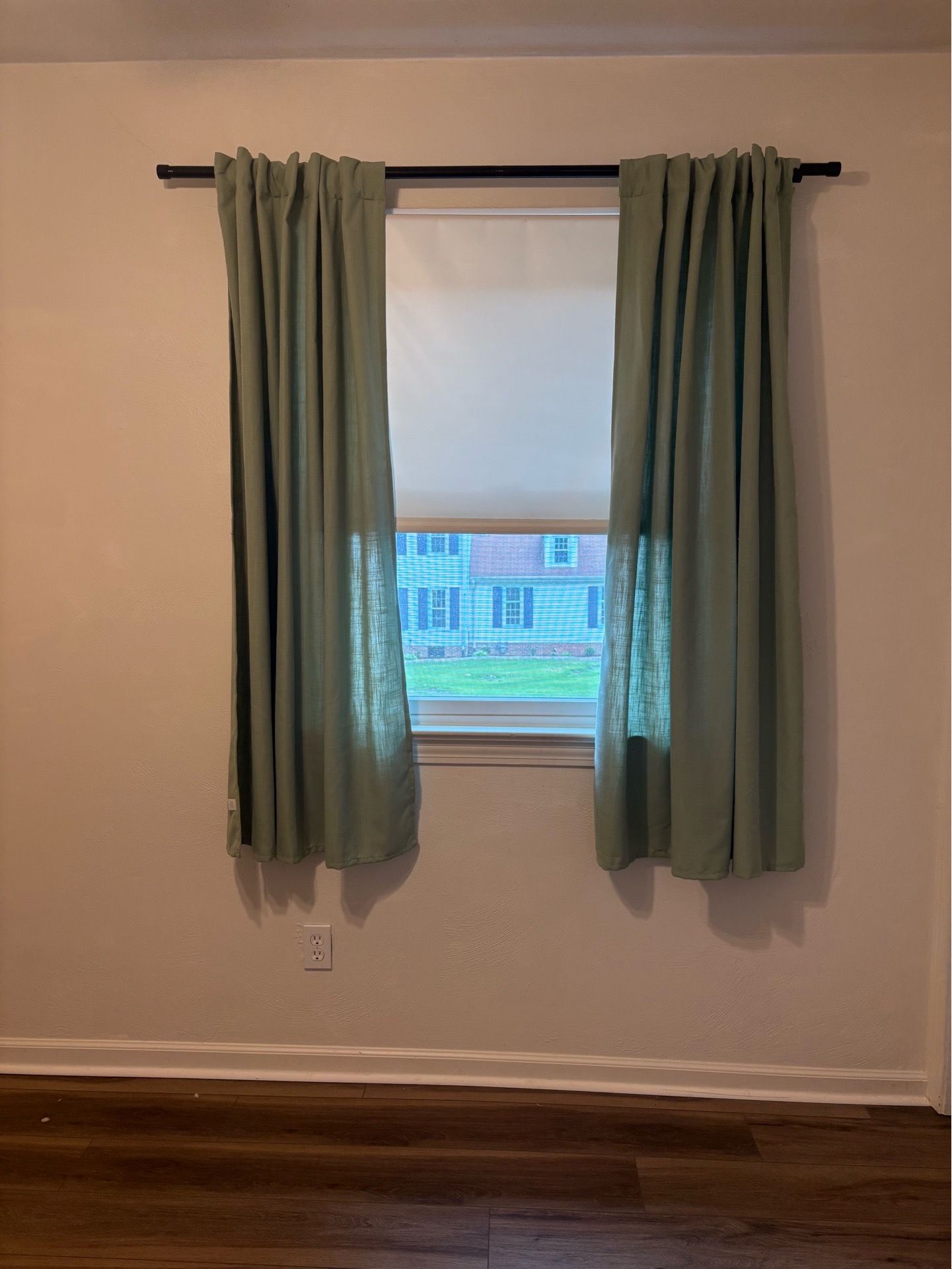 Curtains and rod