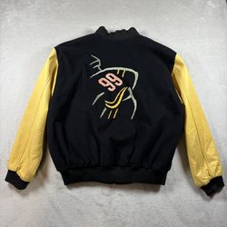 Vintage Wayne Gretzkys Gordie Howe’s Variety Jacket Men’s XL Black Wool Jacket