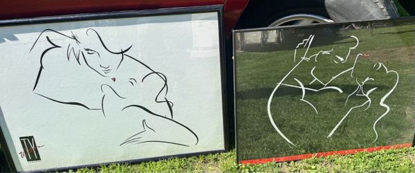 (2) TY WILSON VINTAGE PRINTS ART 24x36