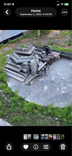 FREE Concrete Garden Edging & Bricks (Plus Extra U-Pull Bricks!) Price: $0 (Free)