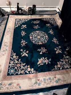 Wool carpet rug 8 x 10