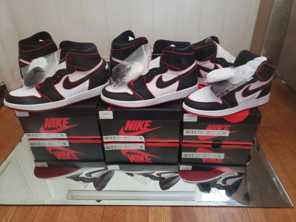 $325 NEW DEADSTOCK JORDAN 1 BLOODLINES SIZE 10 or 10.5 bred yeezy