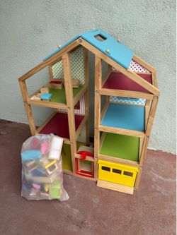 Melissa & Doug Wooden Dollhouse