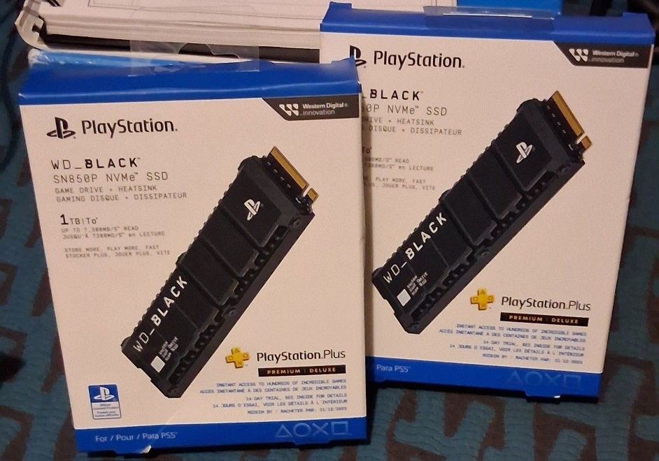 (2) WD SN850P 2TB M.2 PCIe NVMe SSD for PlayStation 5 ( WDBBYV0020BNC-WRSN