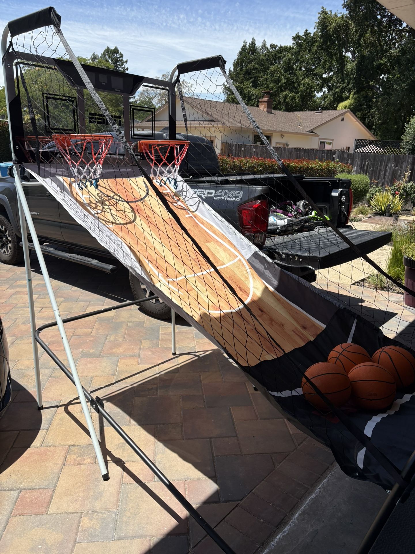 🏀 Foldable Indoor Basketball Arcade Game Double Electronic Hoops shot 2 Player