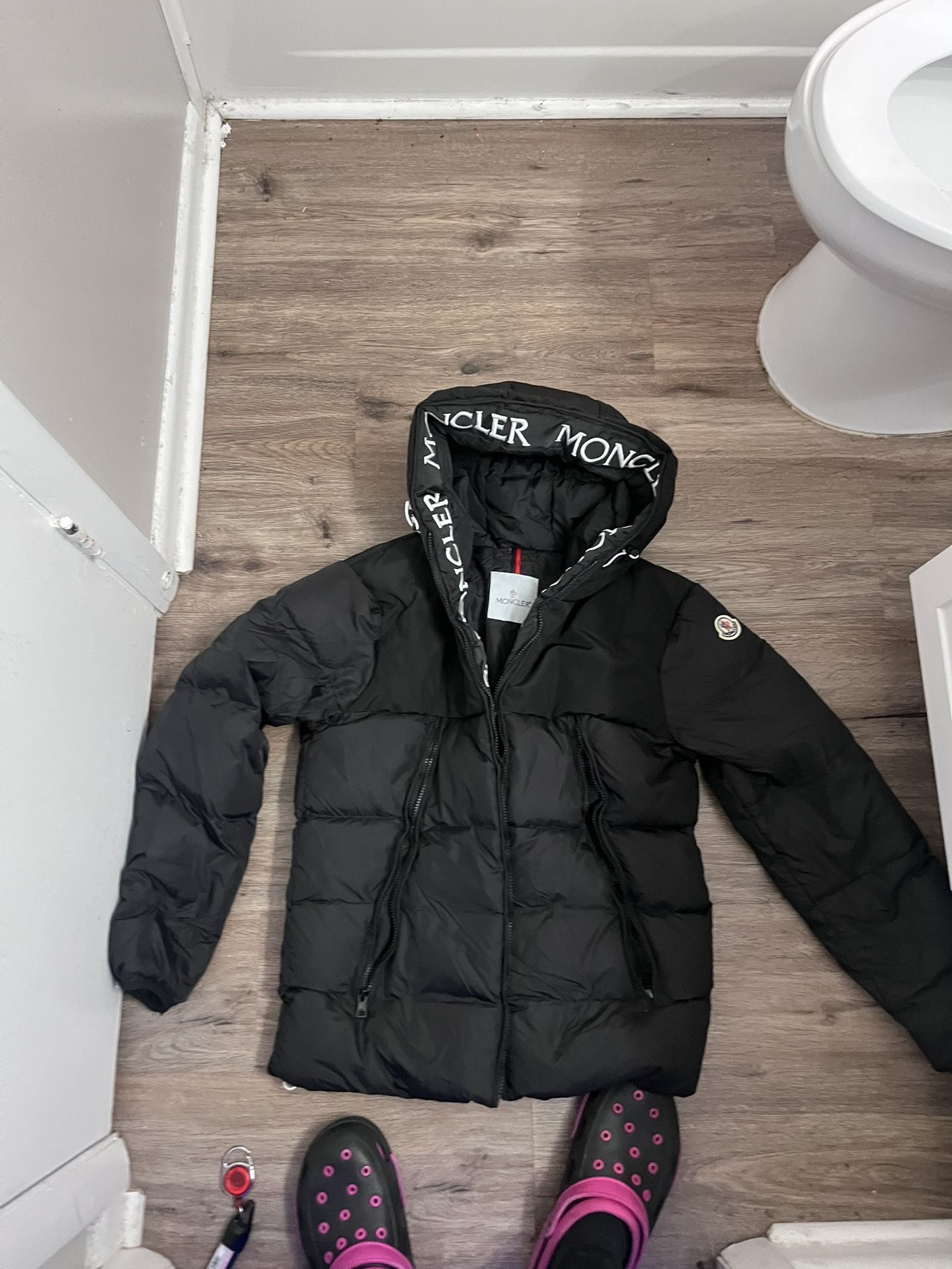 Moncler Men's Black Montcla Hooded Short Down Jacket