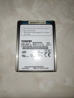 Toshiba 80gb ZIF HDD