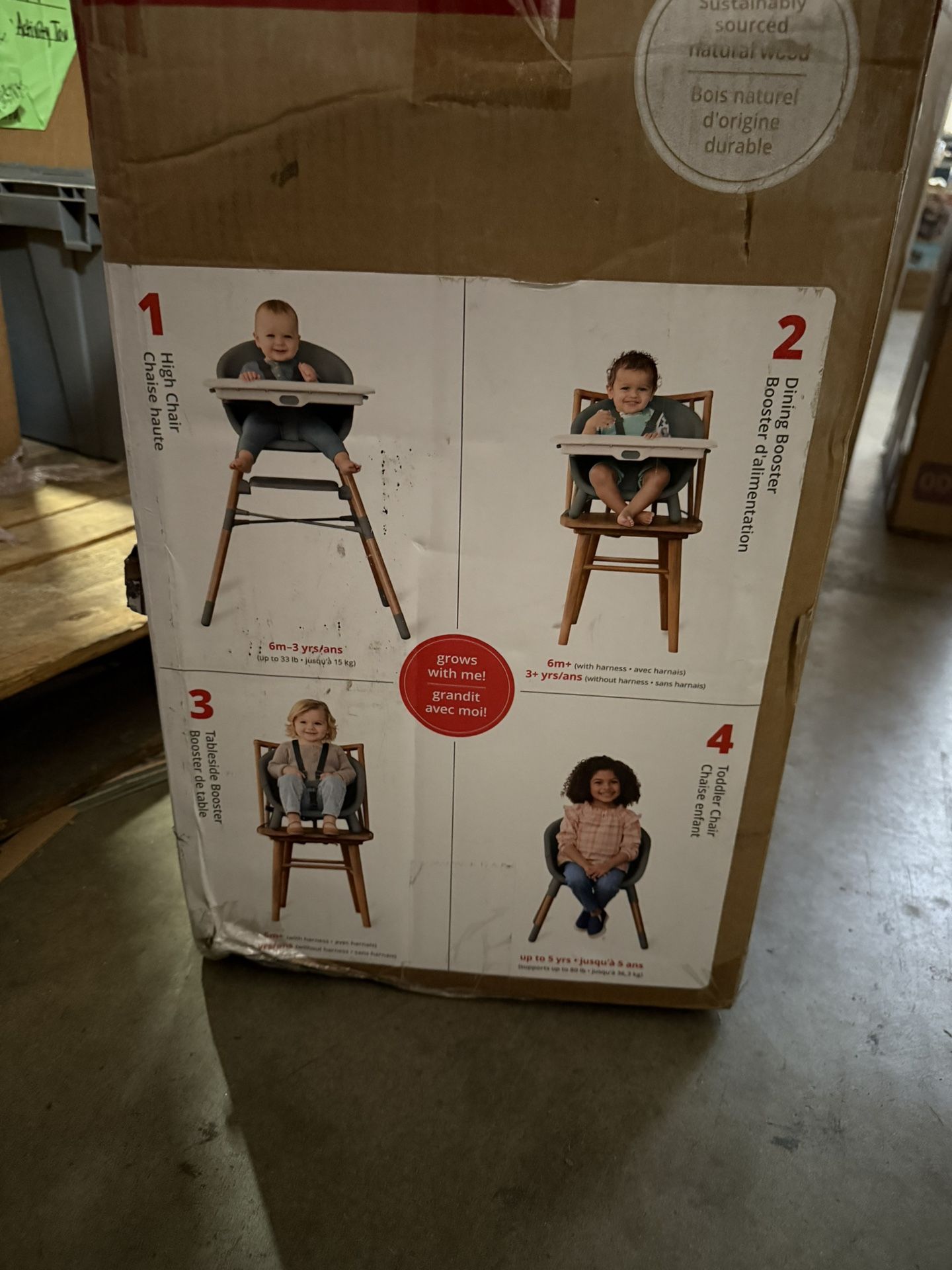 4 In 1 Baby Eating Table And Convertible Chair