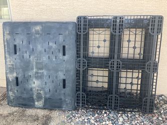 Two Heavy Duty Plastic Pallets $30 For Both