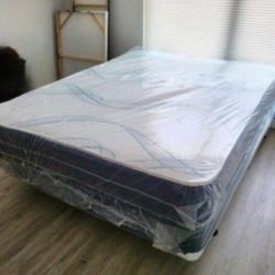 New Queen Size Mattress With Box Spring Set Colchones Nuevos Queen Size 