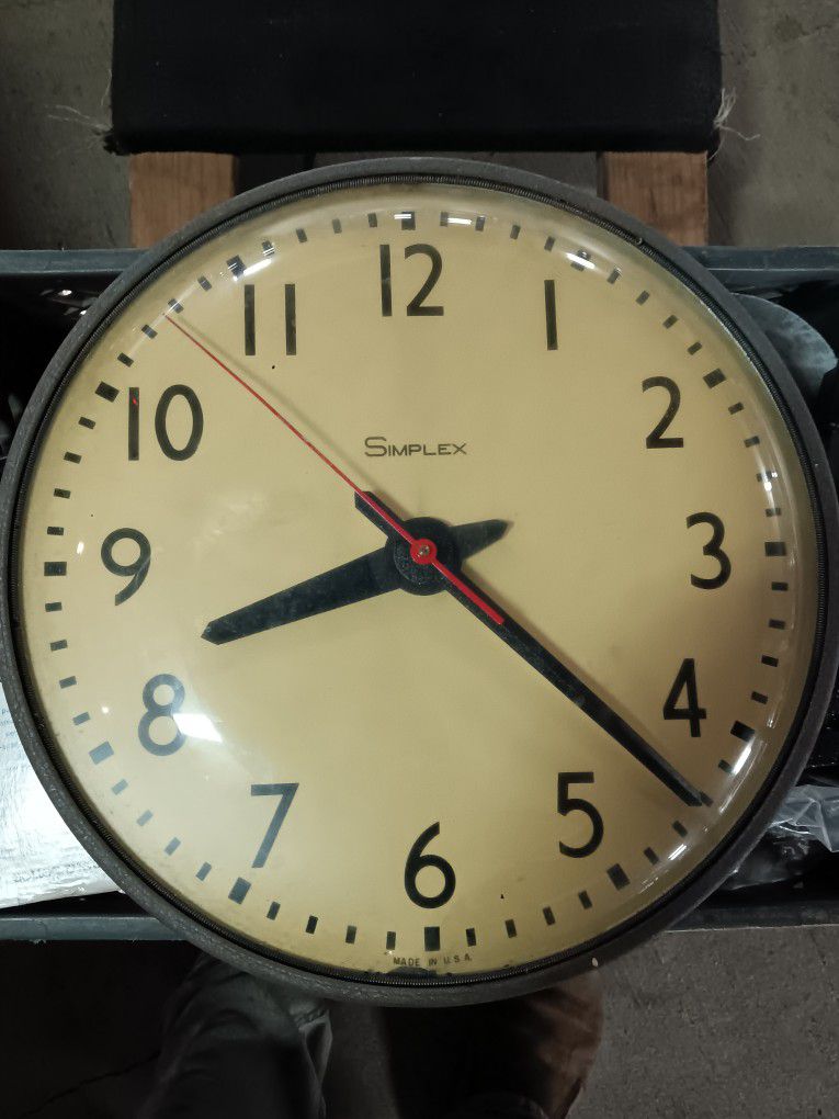 Vintage Simplex Wall Clock