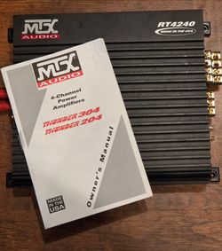 MTX Audio RT4240 Car Amplifier with Manual