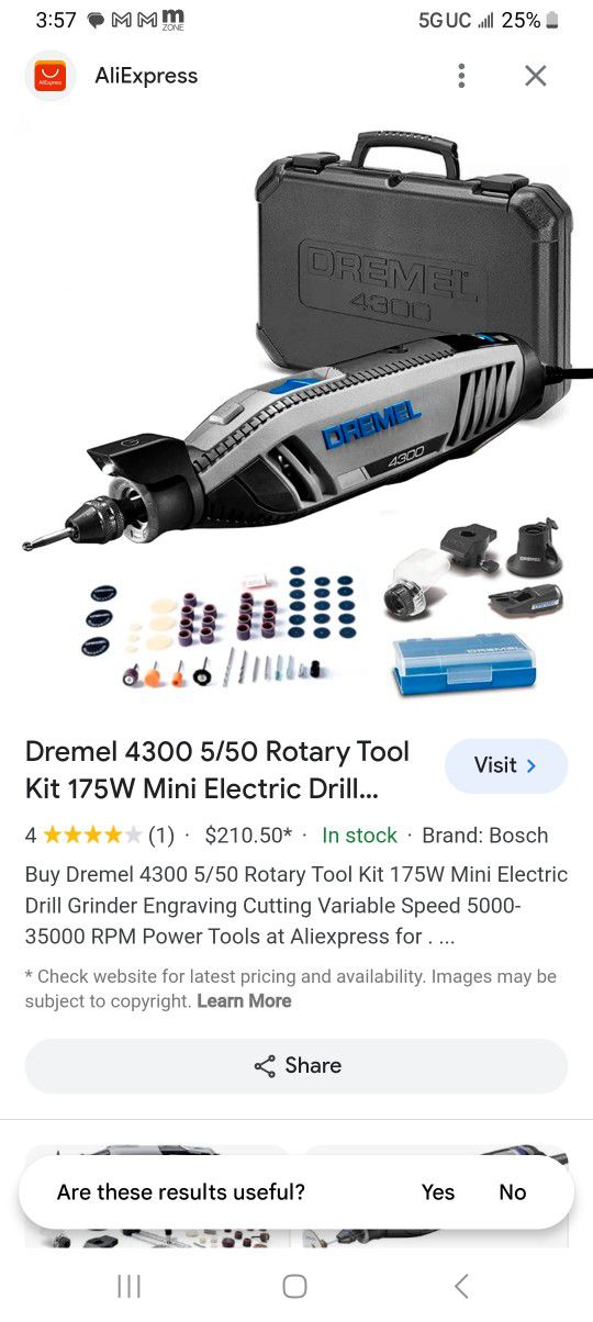 Dremel 4300 Series 1.8 Amp Variable Speed Corded Rotary Tool Kit