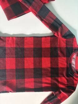 Red And Black Plaid Cat & Jack Pajama Set