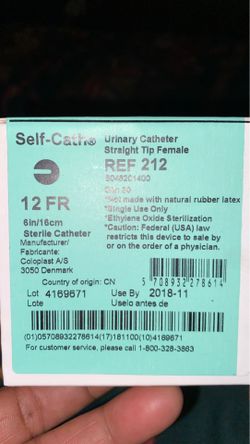 Box of self catheter straight tip female