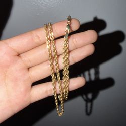 GOLD 10k Rope Chain 
