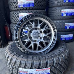 LT 265/70/17 Atlnder Mt And New Lock Rims Toyota Tacoma 4Runner Chevy Gmc Sierra