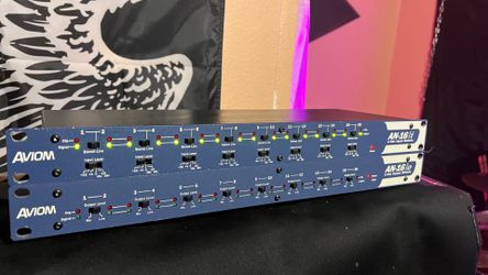 Aviom AN-16 /i Input Module Signal Processor AND AN-16/o A-Net Output Module V.4