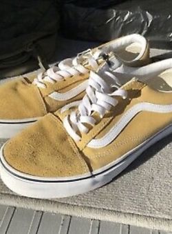 yellow vans size 9.5