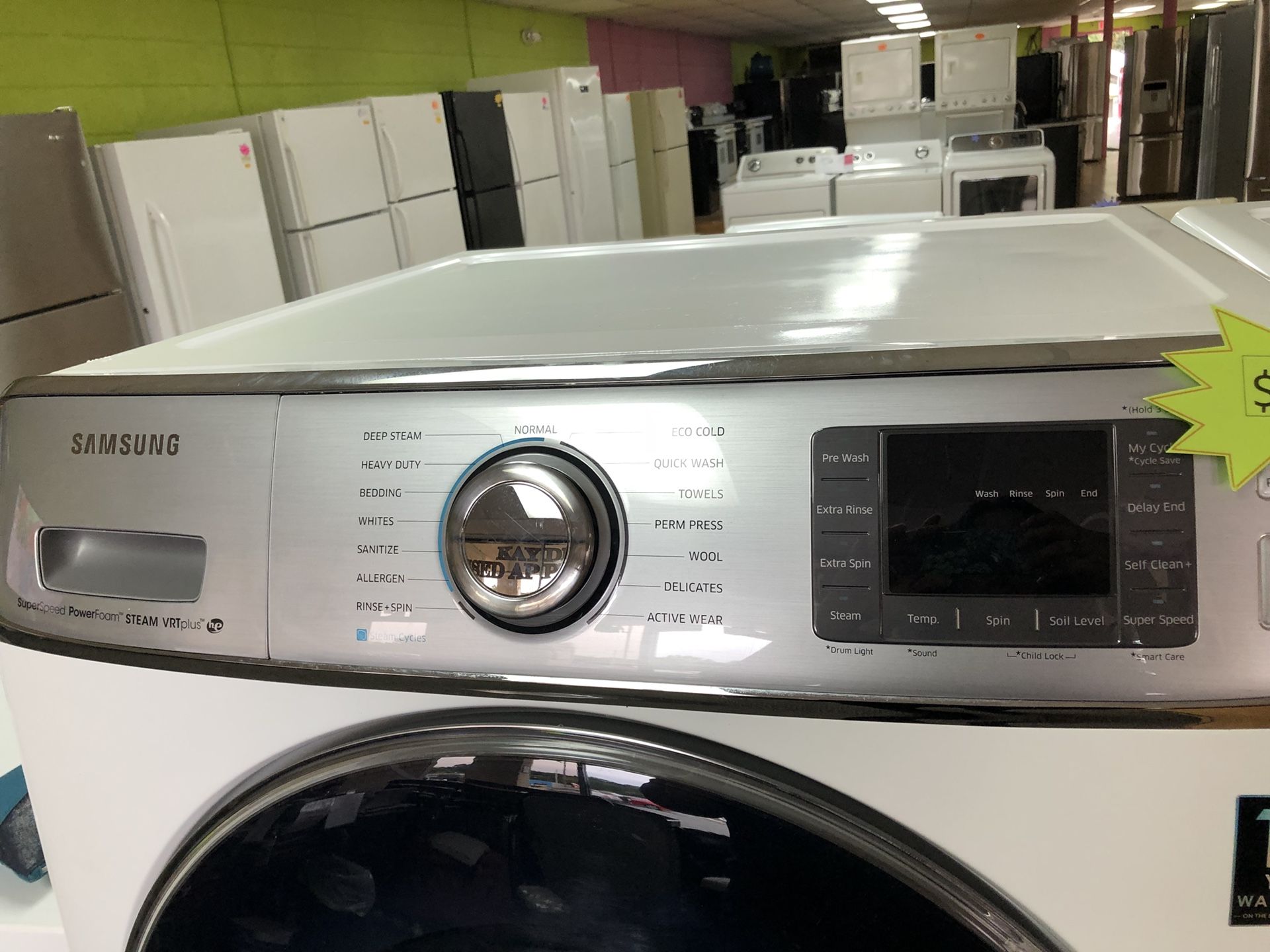 Samsung Large Capacity Washer and Dryer Set