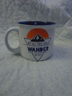 'Not All Those Who Wander Are Lost' Ceramic Mug-Like New