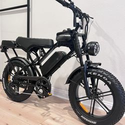  New Adult Electric Bike 1500W Peak,32mph, 15AH Battery, Removable Dual Seat, 20in Tires