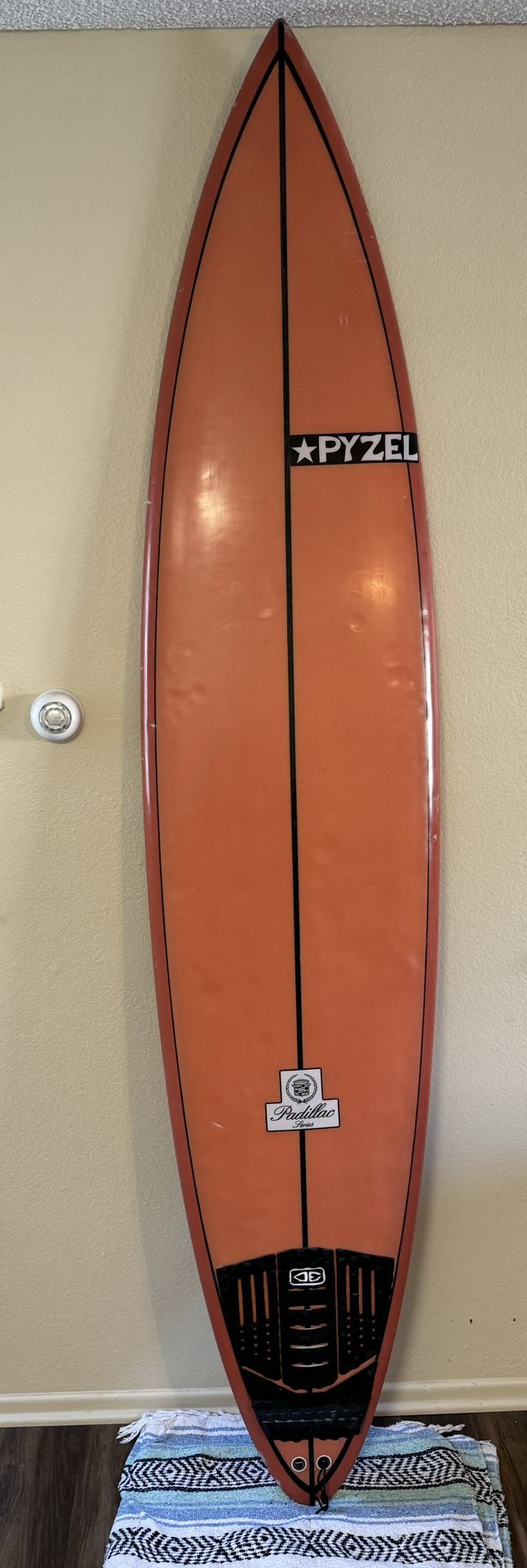 Pyzel Padillac Big Wave Gun Surfboard 8’0 x 20 1/4 x 3 3/16 53.2 L 