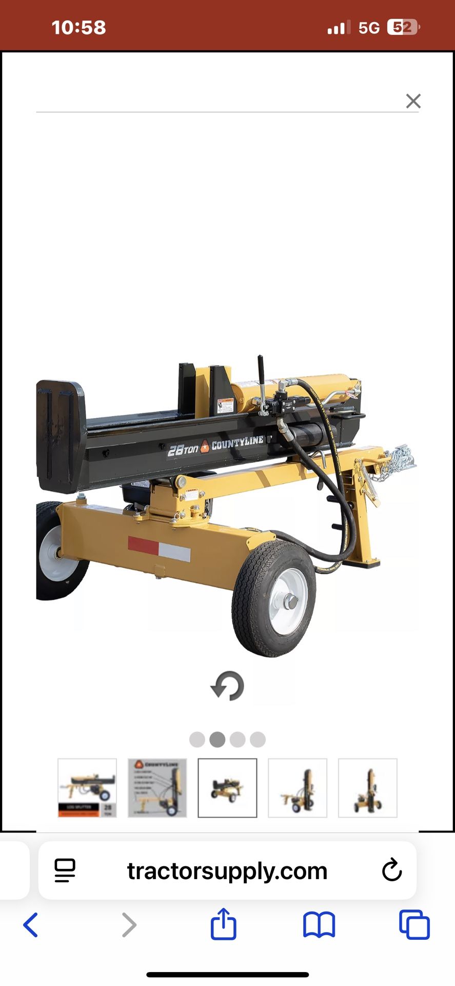 28 Ton County Line Log Splitter