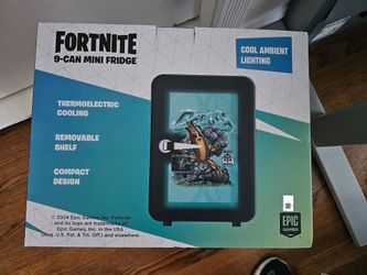 Fortnite 9 Can Mini Fridge Peely Cool Ambient Lighting Rare!!
