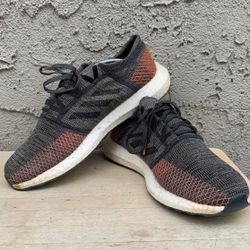Adidas Pure BOOST Go Green True Orange Running Shoes D97421 Mens Size 12