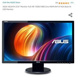 ASUS 24" Monitor - Full HD 1920x1080 (Used-Like New)