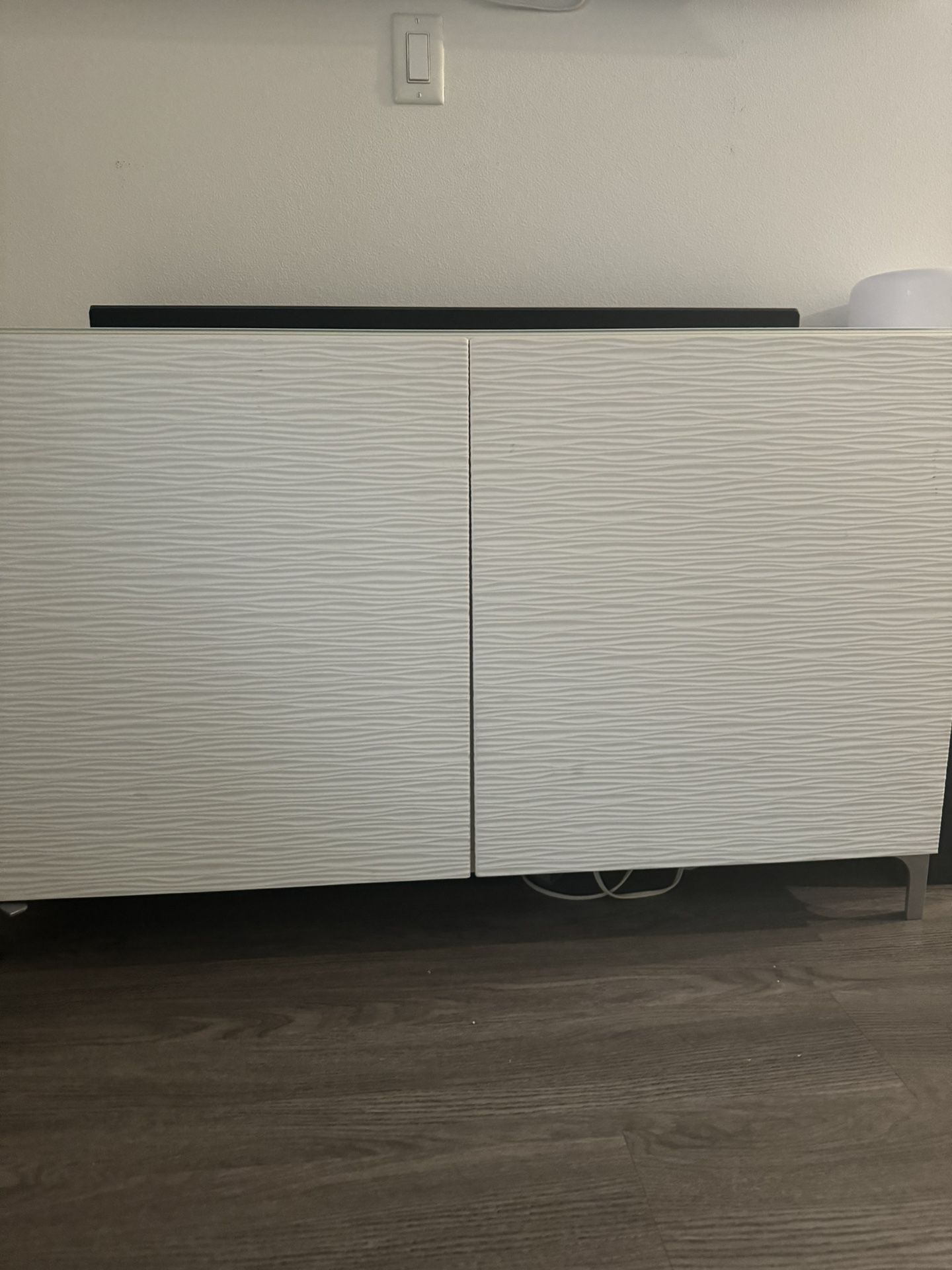 White IKEA TV Stand