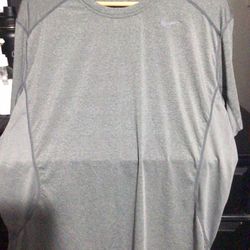 Grey Nike Compression Shirt
