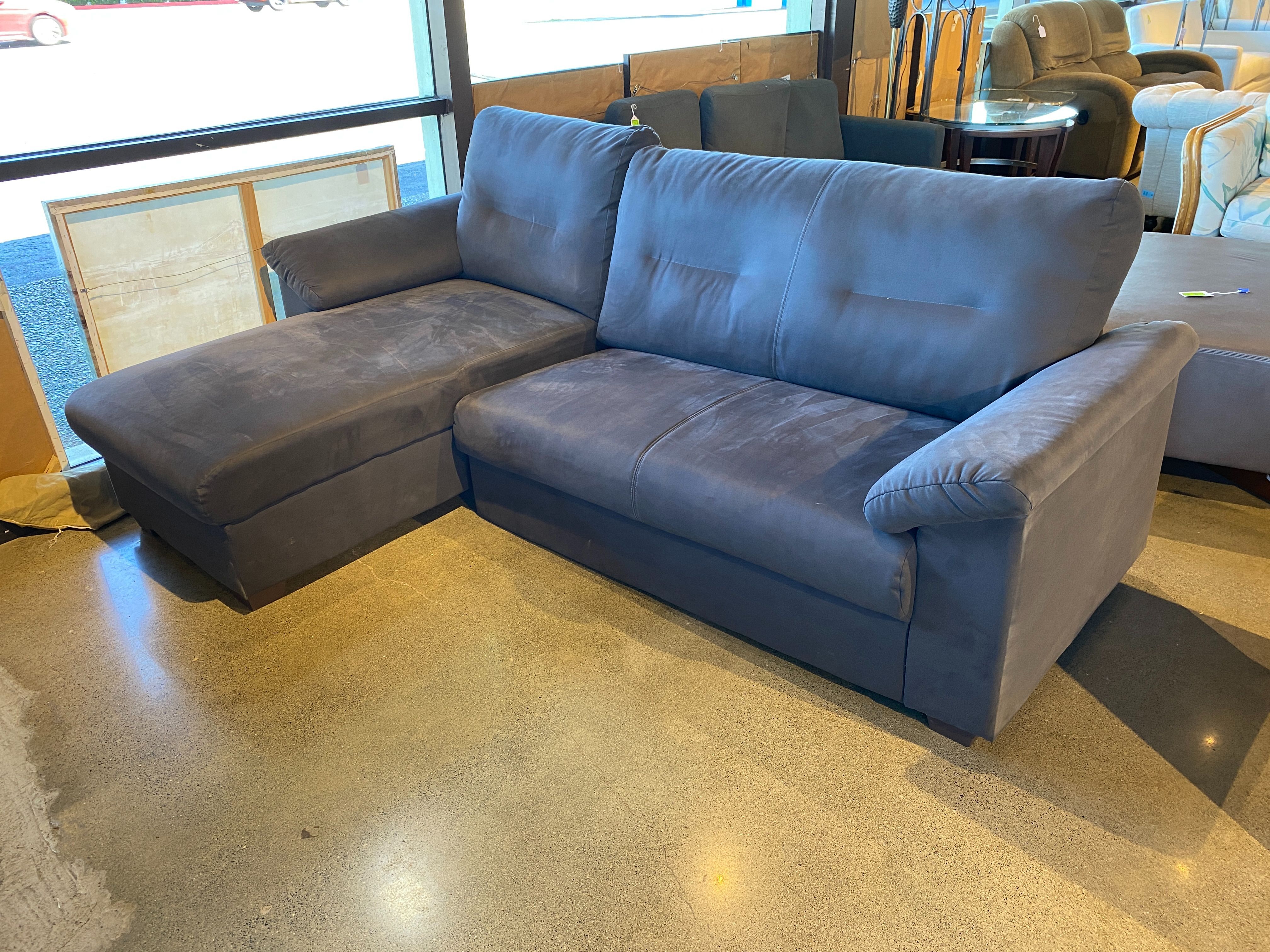 Knisling Two Piece Sofa with Chaise (Missing Attachment)