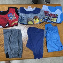 Size 4/5 Boys Pajama Lot 