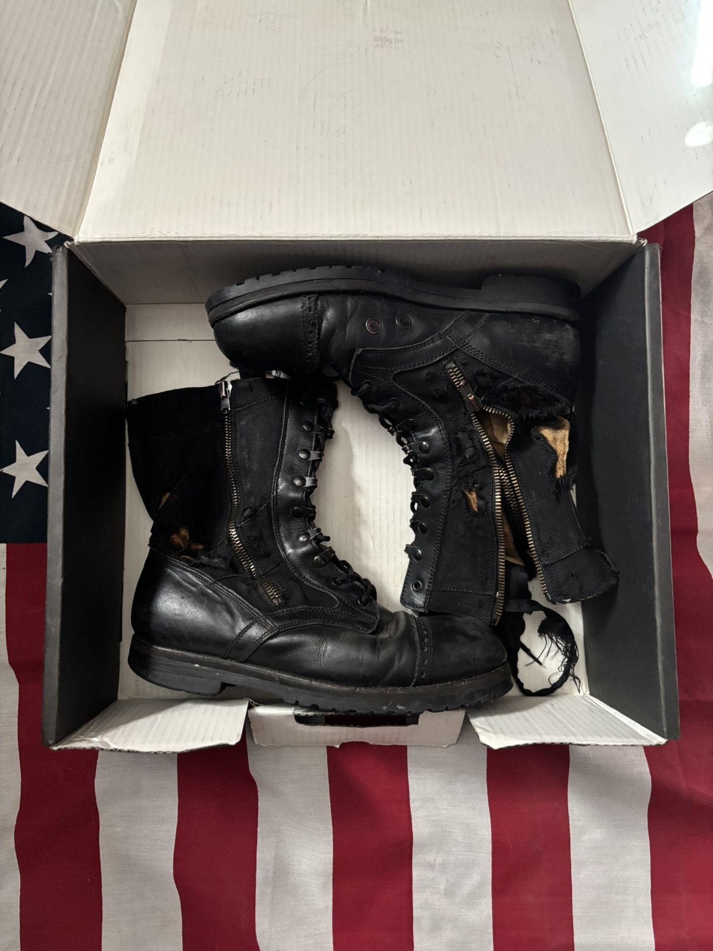 Number Nine Boots With Box (super Rare)