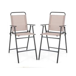 Set of 2 Foldable Bar stool