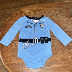 Adorable Police Onesie “Halloween costume” 6-9 Months 