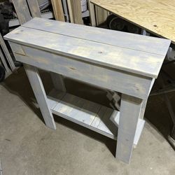 Weathered Looking Wall Table 