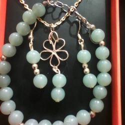 Necklace , Earrings , Bracelet Bundle
