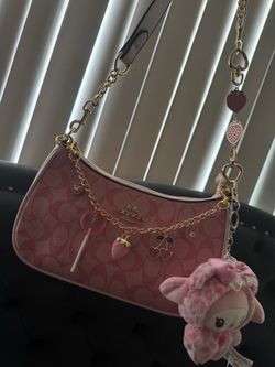 Pink Coach Teri Shoulder Bag