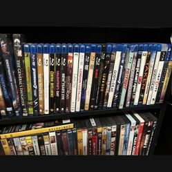 Over 100 Movies DVD And Some Blu-ray  Most Like New Asking 75 Cents  Must By More The 20 To Meet Some Have Been Sold Need Gone 